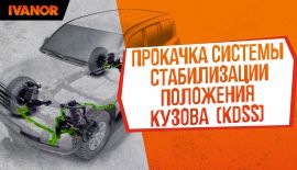 Прокачка системы стабилизации положения кузова (KDSS).