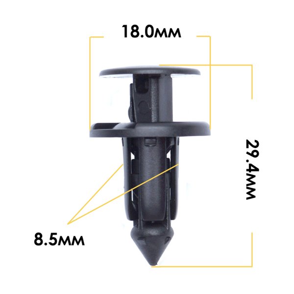Клипса  пластм. крепежная  KJ-2227  (50) 80507ª