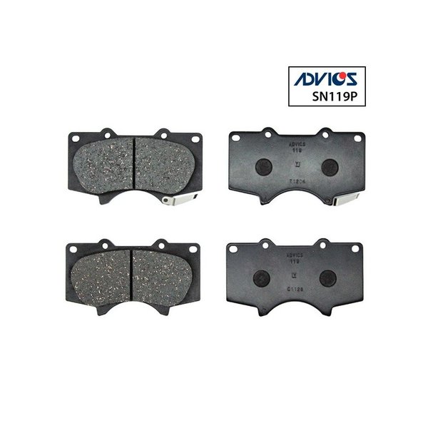 Колодки тормозные передние Toyota 04465-60320 Advics SN-119P GRJ12#/150 KDJ12# (PF1482,E100046)