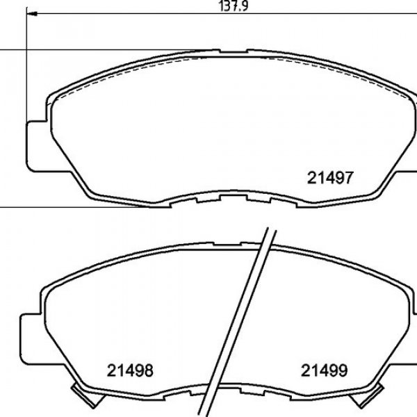 Колодки тормозные передние Nisshinbo NP-8000 (PF-8374)