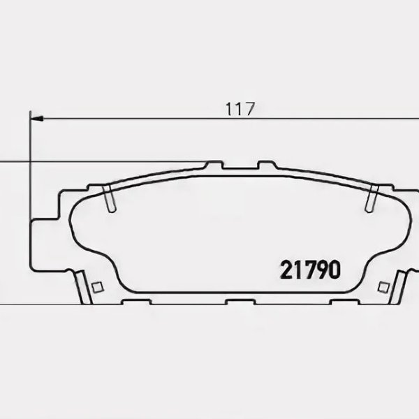 Колодки тормозные задние Nisshinbo NP-1108