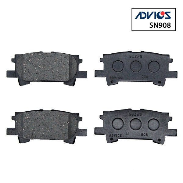 Колодки тормозные задние Toyota 04466-48060 Advics SN908 ACU2#/3# MCU3# GSU3# (D2250H,NP1028,PF1498)