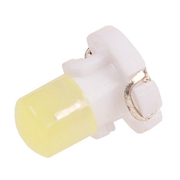 Автолампа диод T3 12V 1 COB диод с цоколем 1-конт Белая SKYWAY