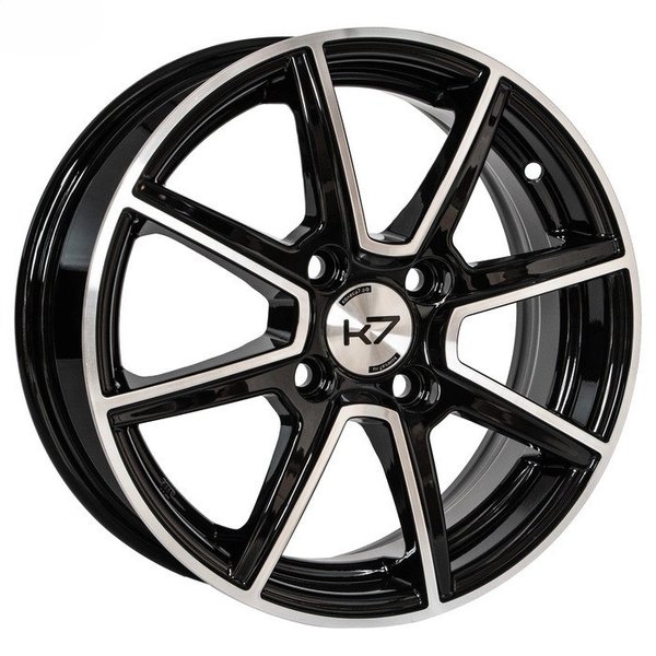 Диск литой 14*5,5 4*100 Et43 60,1 Алмаз Черный K-101 КиК 