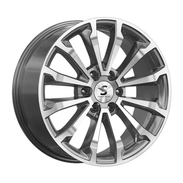 Диск литой 20*8,5 6*139,7 ET33 100,1 Premium Series Tank (KP006) Diamond gloss graphite Кик