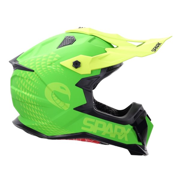 Шлем Sparx Raptor JH-601 зелено-черный L
