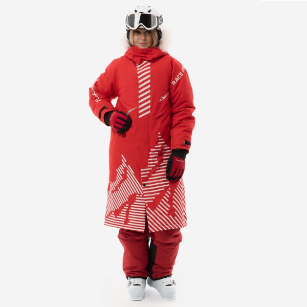 Плащ зимний Race Coat Woman Red L Dragonfly