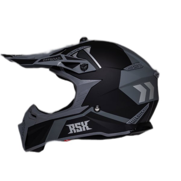 ШЛЕМ эндуро RSX Drive (черно-серый матовый, (59-60 см) L)