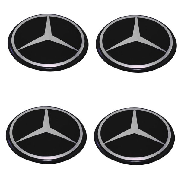 Стикер Mercedes 54мм выпуклый