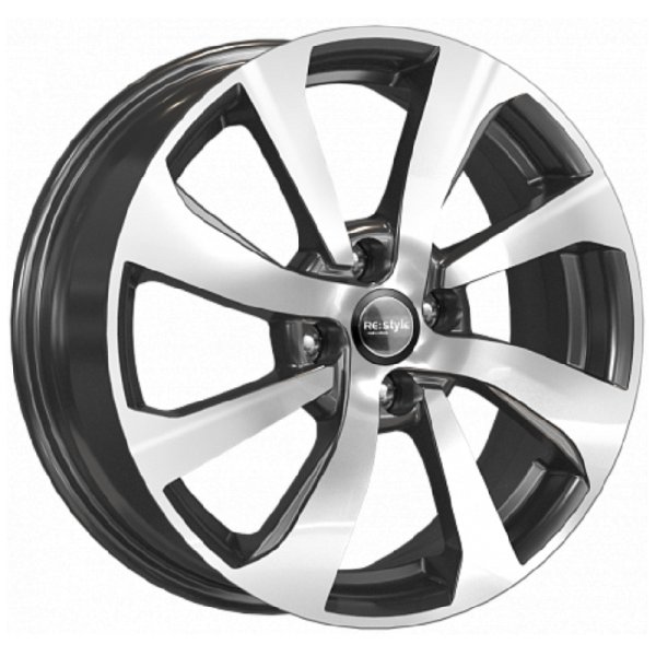 Диск литой 16*6 4*100 Et52 54,1 КС893 (16_Rio I) Алмаз черный КиК