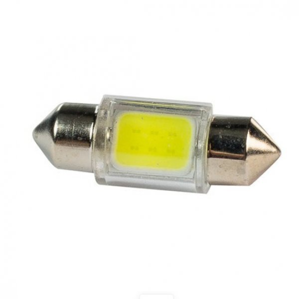 Лампа св/д T11*31 12V COB Диод TG White 