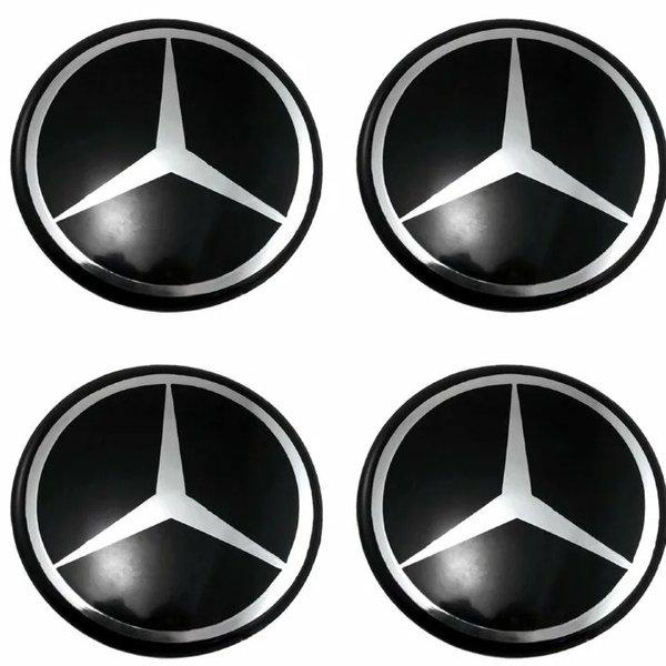 Стикер Mercedes 54мм выпуклый, б/м