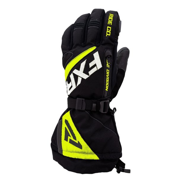 Перчатки FXR Fuel с утеплителем (Black/Hi Vis, XL)