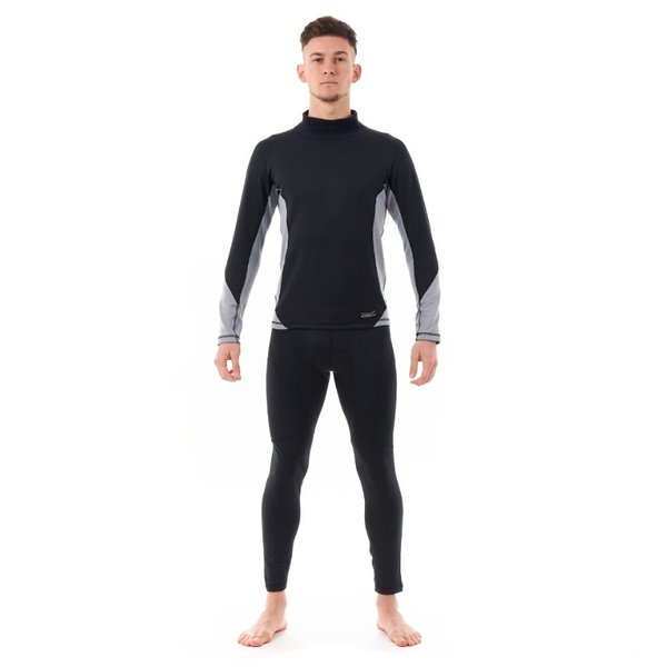 Термобелье зимнее с высоким воротом Мужское Black - Gray 2023 (M)